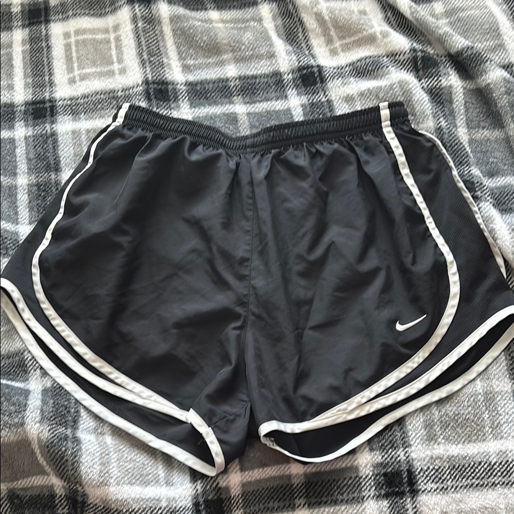 Classic black and white Nike shorts